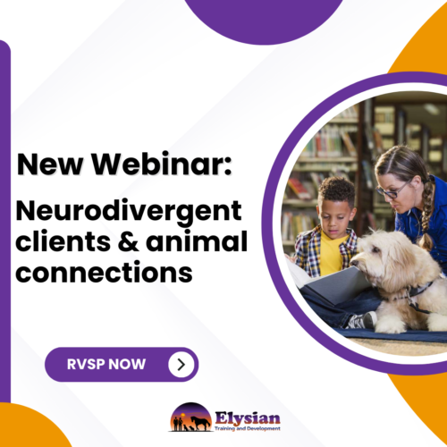 New webinar: Supporting Neurodivergent clients and animal connections hosted by Elysian Training